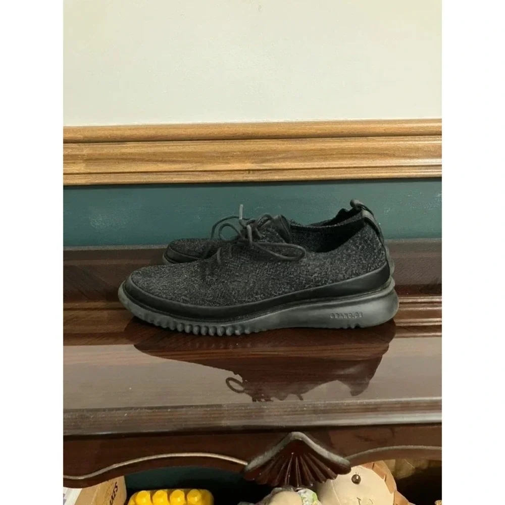 Cole Haan Men's Zerogrand Black Stitchlite Oxford Knit Shoes C28383 Size 7M